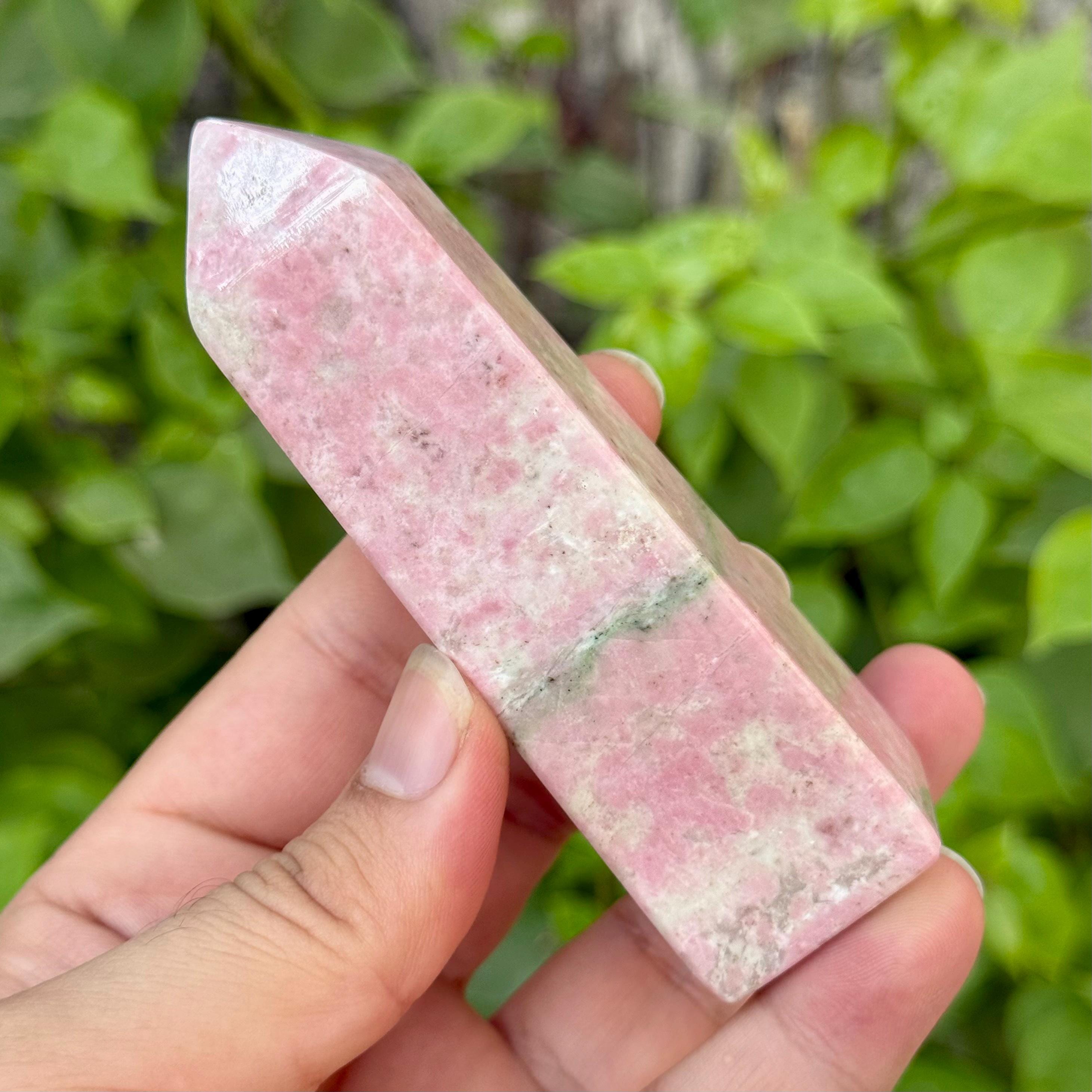 220g Red Rhodochrosite Obelisk Stone, Rhodochrosite Obelisk, Rhodochrosite Crystal Tower, Rhodochrosite Crystal Tower, Rhodochrosite Tower