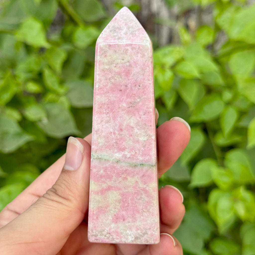 220g Red Rhodochrosite Obelisk Stone, Rhodochrosite Obelisk, Rhodochrosite Crystal Tower, Rhodochrosite Crystal Tower, Rhodochrosite Tower