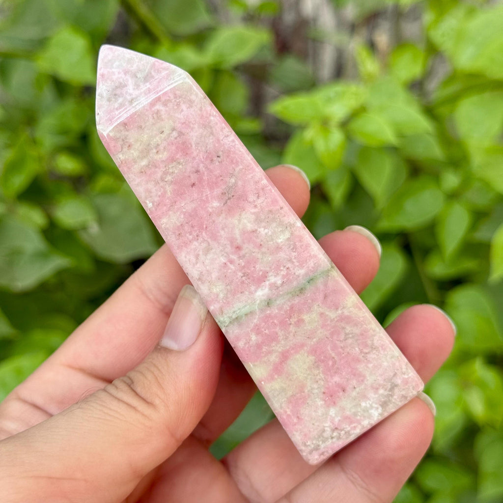 220g Red Rhodochrosite Obelisk Stone, Rhodochrosite Obelisk, Rhodochrosite Crystal Tower, Rhodochrosite Crystal Tower, Rhodochrosite Tower