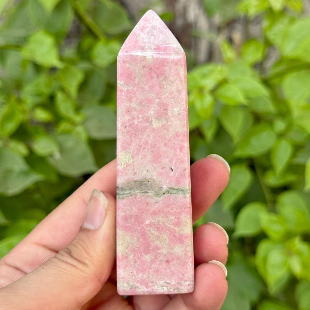 220g Red Rhodochrosite Obelisk Stone, Rhodochrosite Obelisk, Rhodochrosite Crystal Tower, Rhodochrosite Crystal Tower, Rhodochrosite Tower