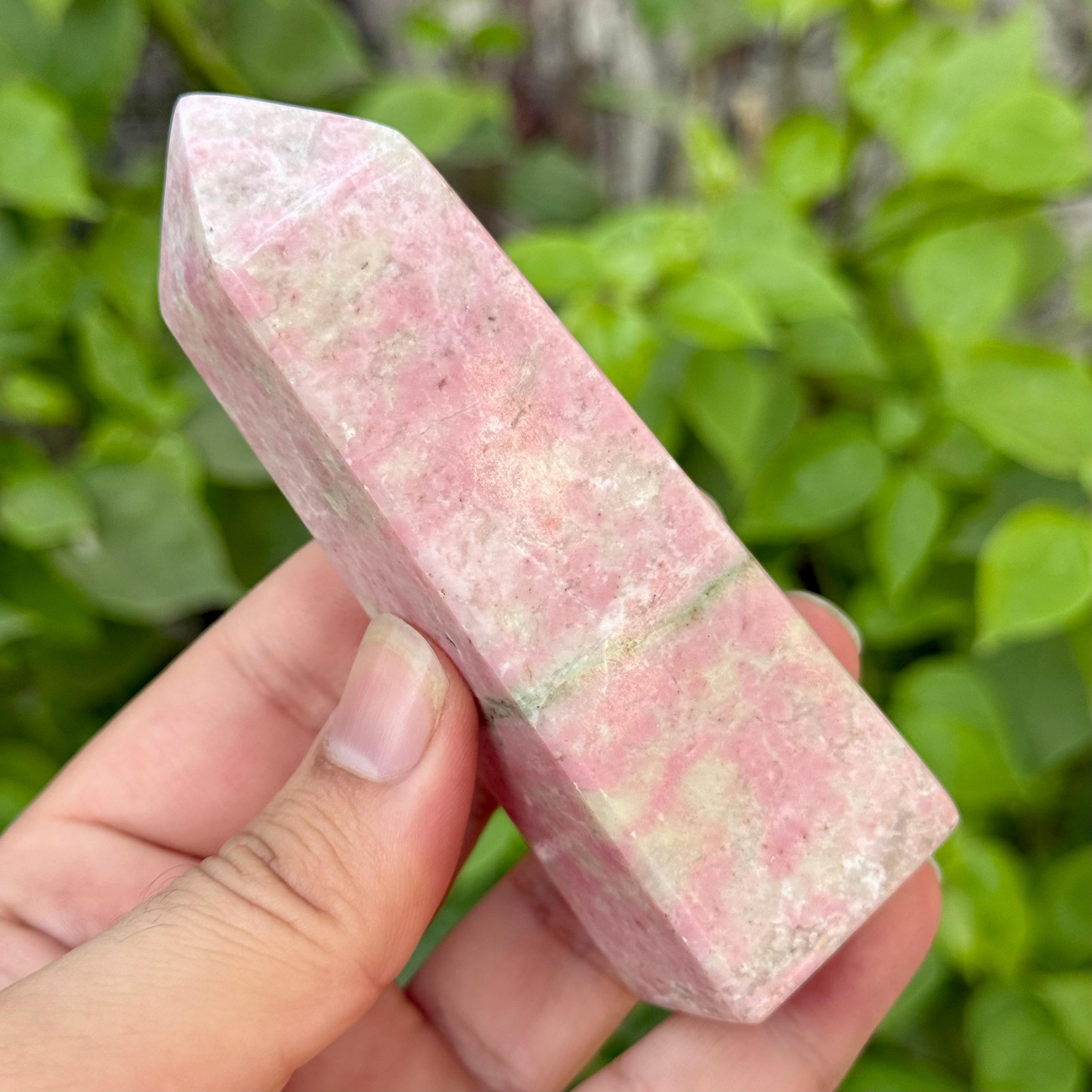 220g Red Rhodochrosite Obelisk Stone, Rhodochrosite Obelisk, Rhodochrosite Crystal Tower, Rhodochrosite Crystal Tower, Rhodochrosite Tower